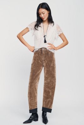 RE/DONE Rewind Reversible High Rise Barrel Leg Jeans