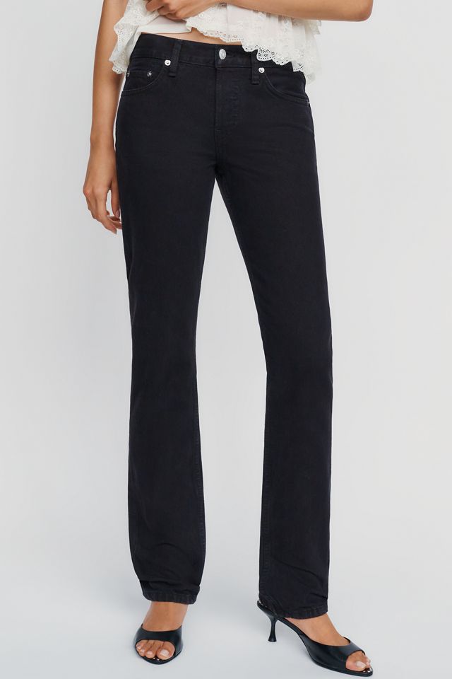 RE/DONE Sim Cig Low-Rise Straight-Leg Jeans #1