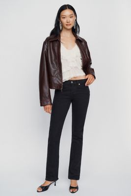 RE/DONE Sim Cig Low-Rise Straight-Leg Jeans