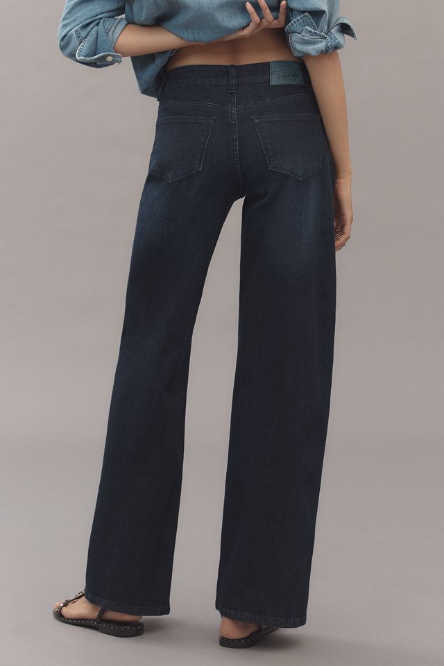 Gilded Age Oriana Low-Rise Wide-Leg Jeans #3