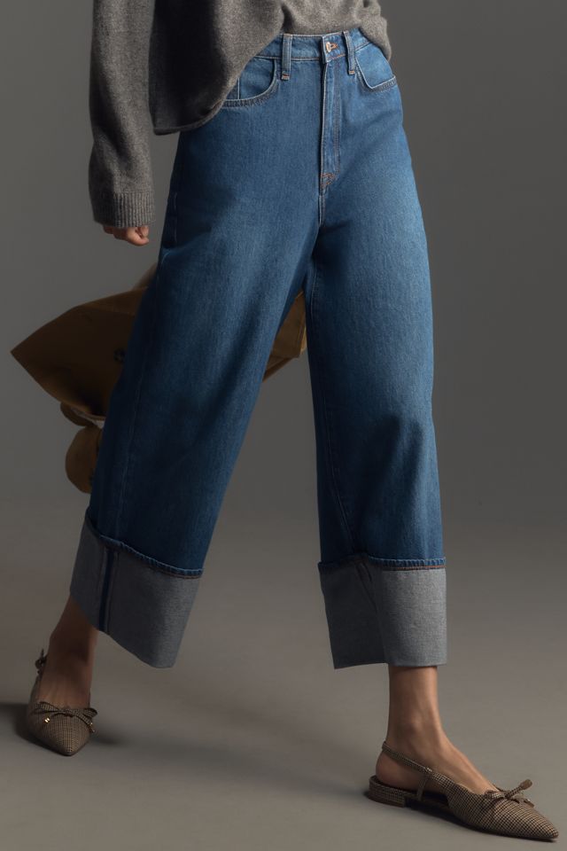 Triarchy High-Rise Wide-Leg Cropped Cuff Jeans #2