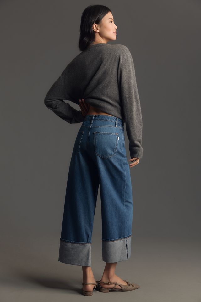 Triarchy High-Rise Wide-Leg Cropped Cuff Jeans #3