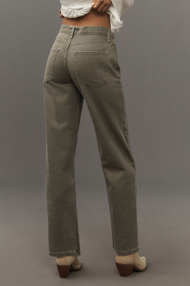 Triarchy Birkin Chap Mid-Rise Embellished Jeans #3