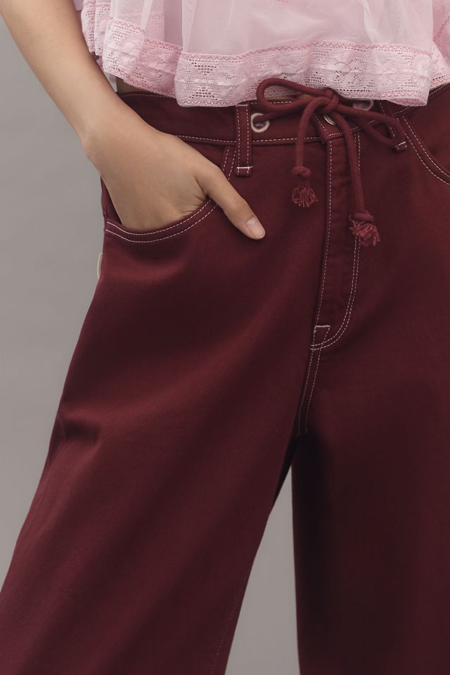 Triarchy Nesta Mid-Rise Tie-Waist Wide-Leg Jeans #3