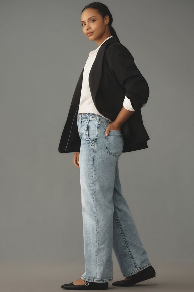 The Lonnie Cuffed High-Rise Crop Jeans by Pilcro #9