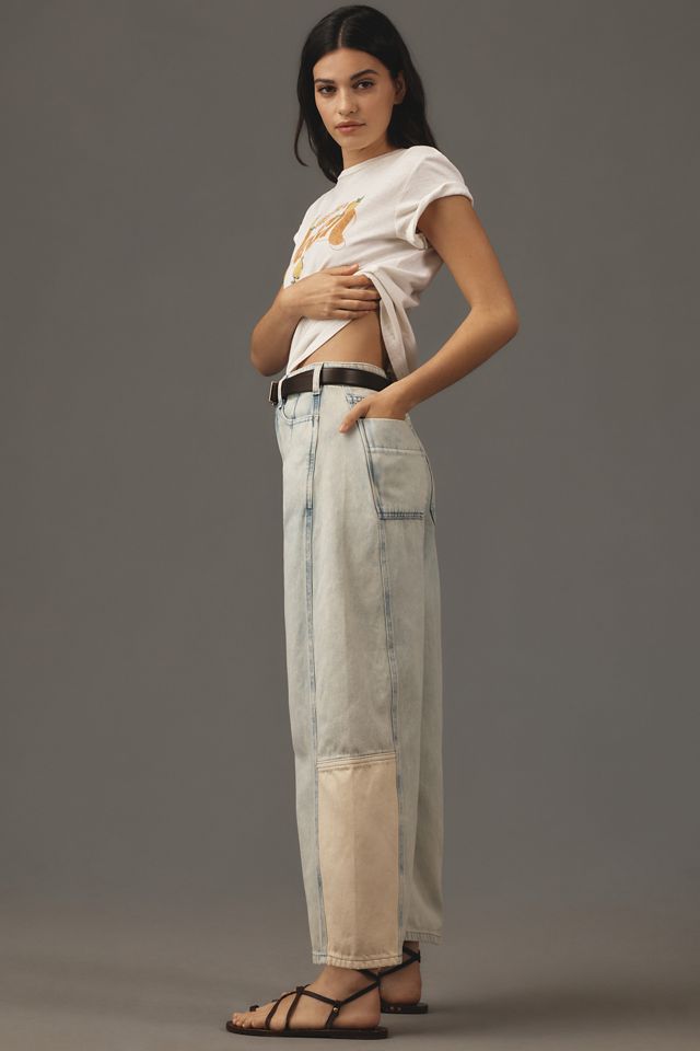 The Kenna Mid-Rise Heritage Barrel Jeans by Pilcro #2