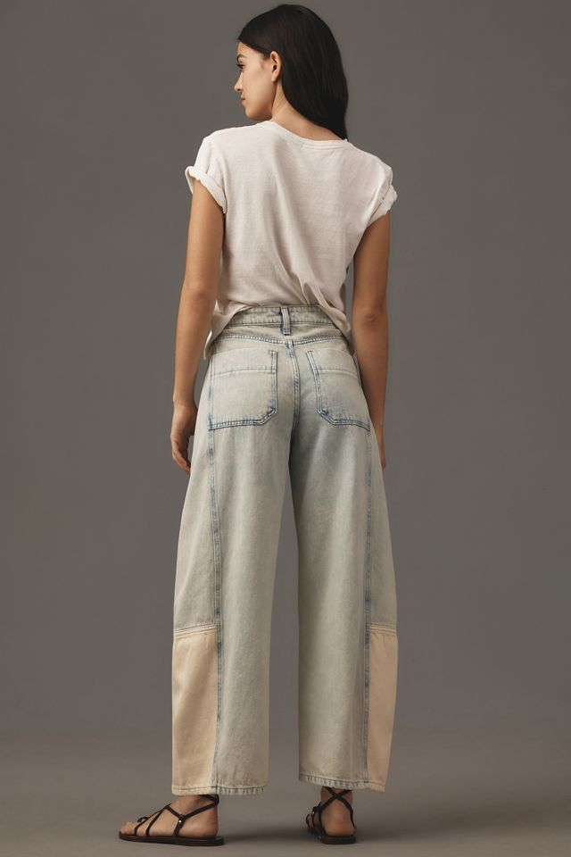 The Kenna Mid-Rise Heritage Barrel Jeans by Pilcro #4