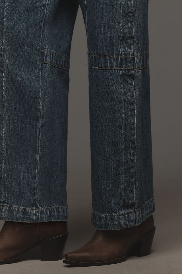 Jeans Barrel de Tiro Alto y Corte Holgado Pilcro #3