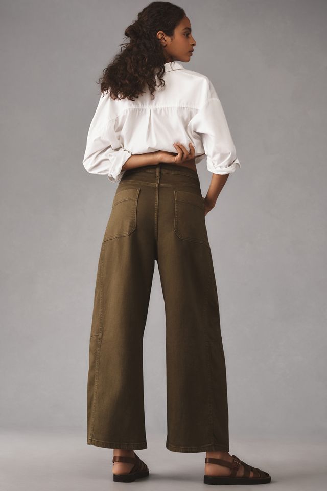 The Kenna Mid-Rise Heritage Barrel Jeans by Pilcro #3