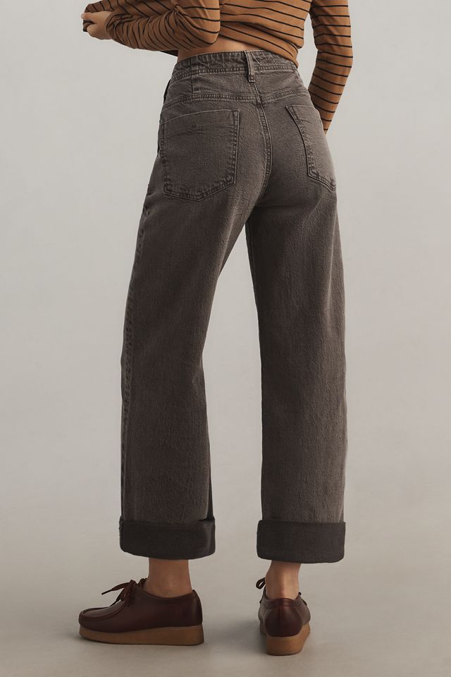 The Lonnie Cuffed High-Rise Crop Jeans by Pilcro #3