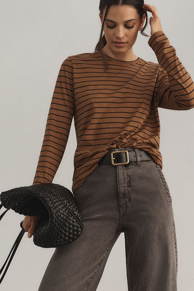 The Lonnie Cuffed High-Rise Crop Jeans by Pilcro #4