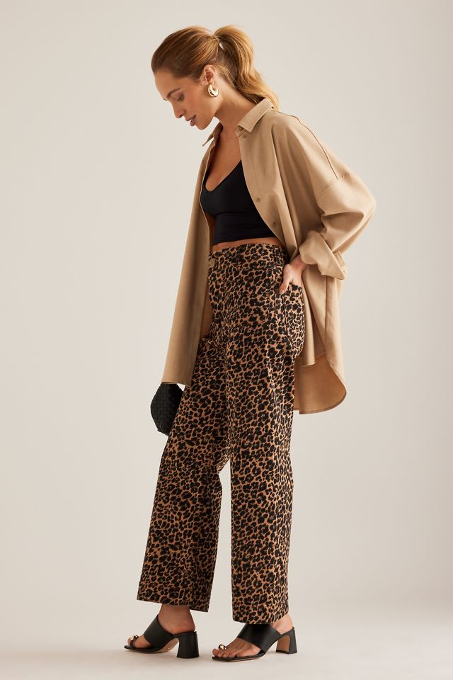 Maeve Colette High-Rise Wide-Leg Cropped Jeans #10