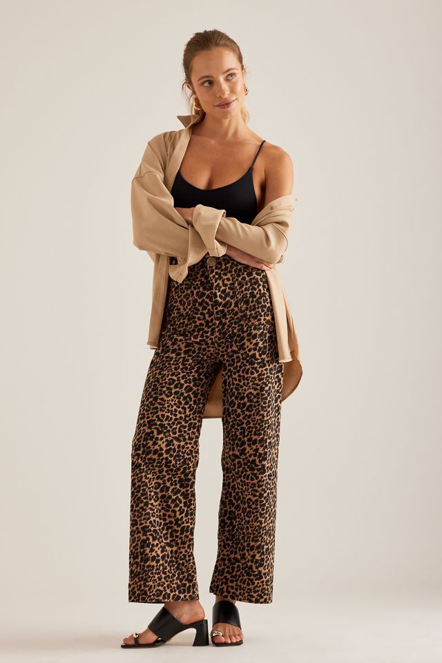 Maeve Colette High-Rise Wide-Leg Cropped Jeans #8