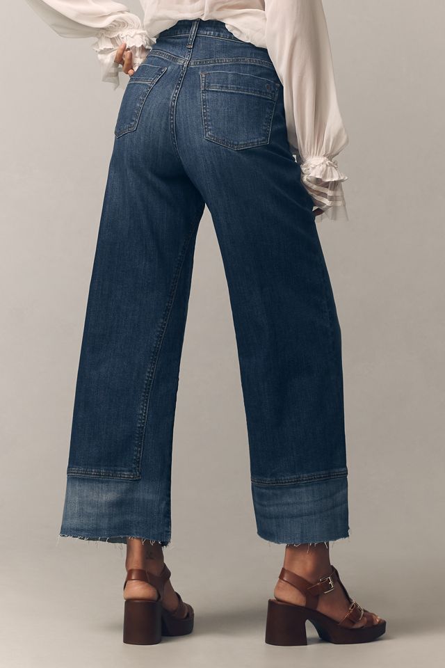 Pilcro Maßgeschneiderte Überarbeitete High-Rise Weite-Bein Jeans #1
