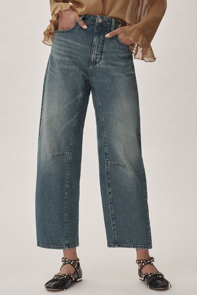 The Millie Low-Slung Barrel Jeans by Pilcro #1