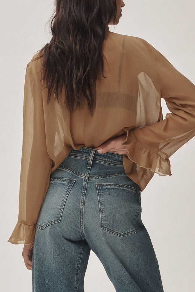 The Millie Low-Slung Barrel Jeans by Pilcro #3