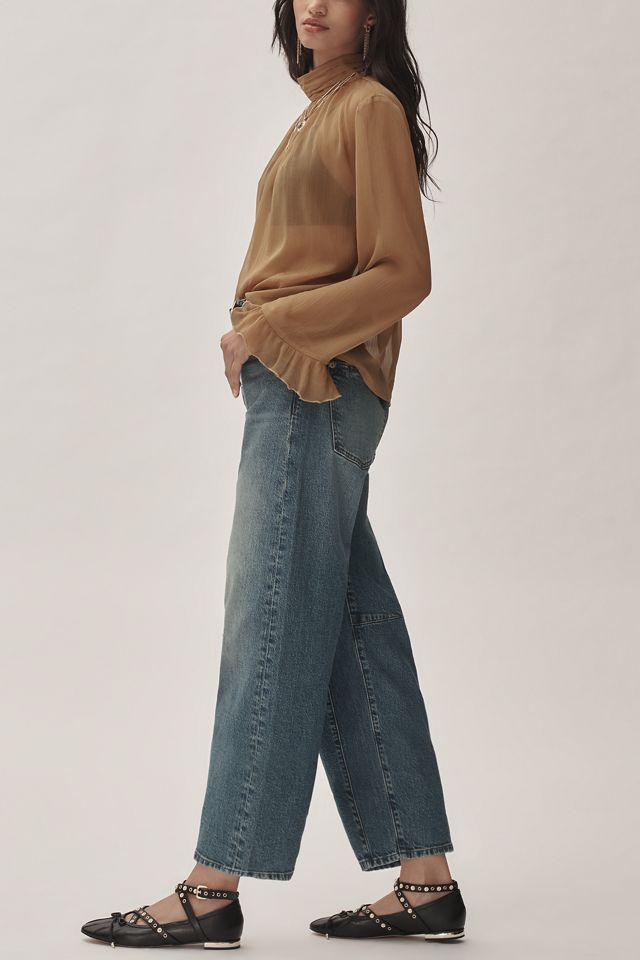 The Millie Low-Slung Barrel Jeans by Pilcro #4