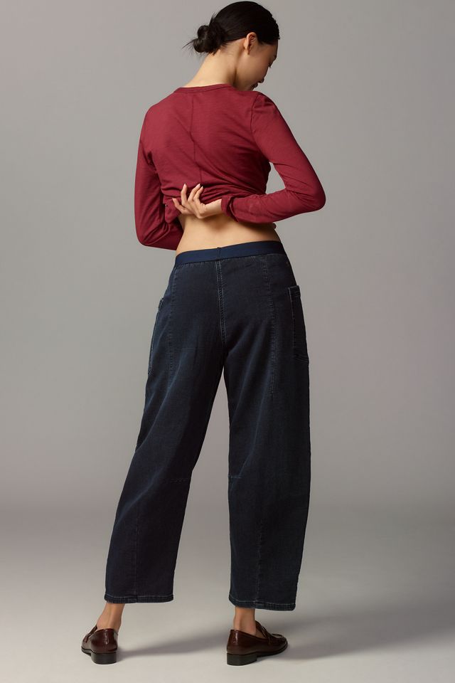 Pilcro Mid-Rise Pull-On Tapered Denim-Knit Jeans #3