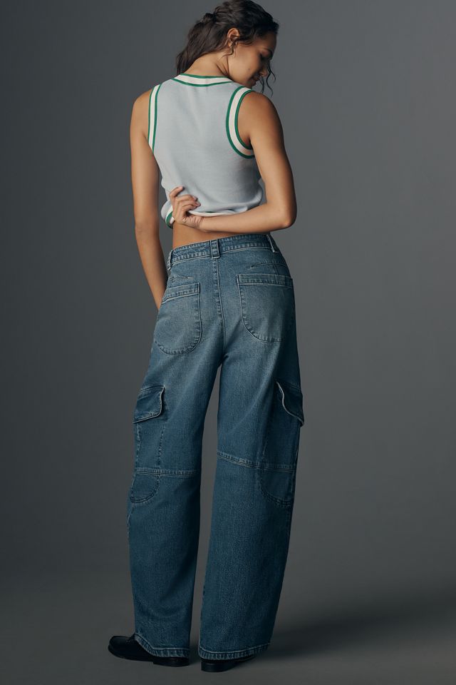Pilcro Mid-Rise Slouchy Utility Bow Jeans #5