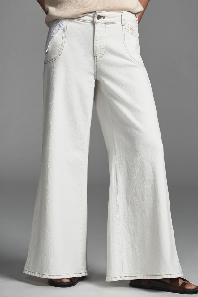 Jeans a Gamba Larga a Vita Alta Pilcro #2