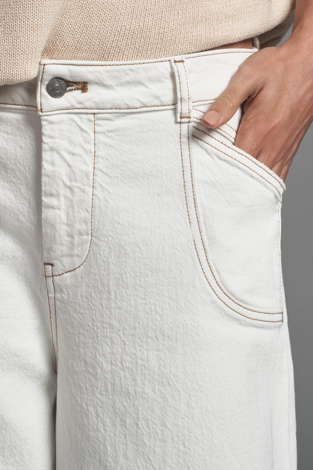 Jeans a Gamba Larga a Vita Alta Pilcro #3