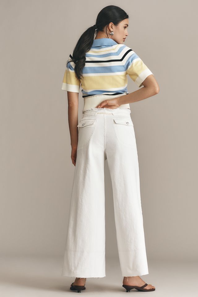 The Full Raver High-Rise Wide Leg Jeans by Pilcro #3