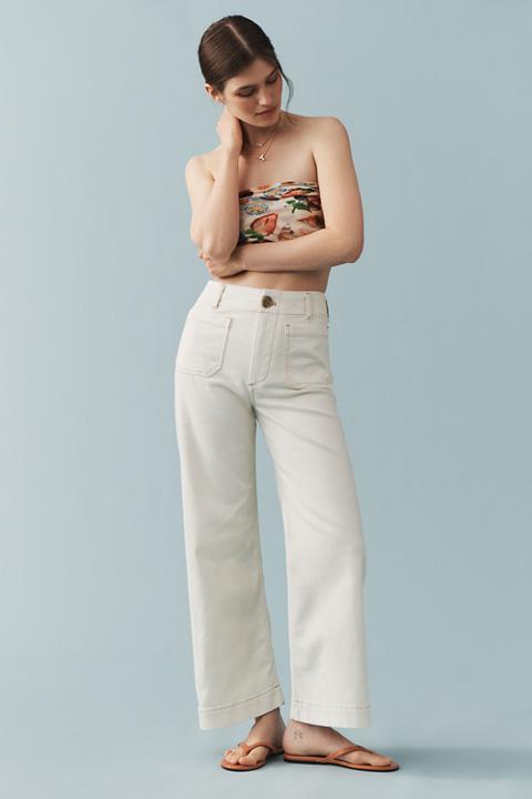 The Colette Full-Length Wide-Leg Jeans by Maeve