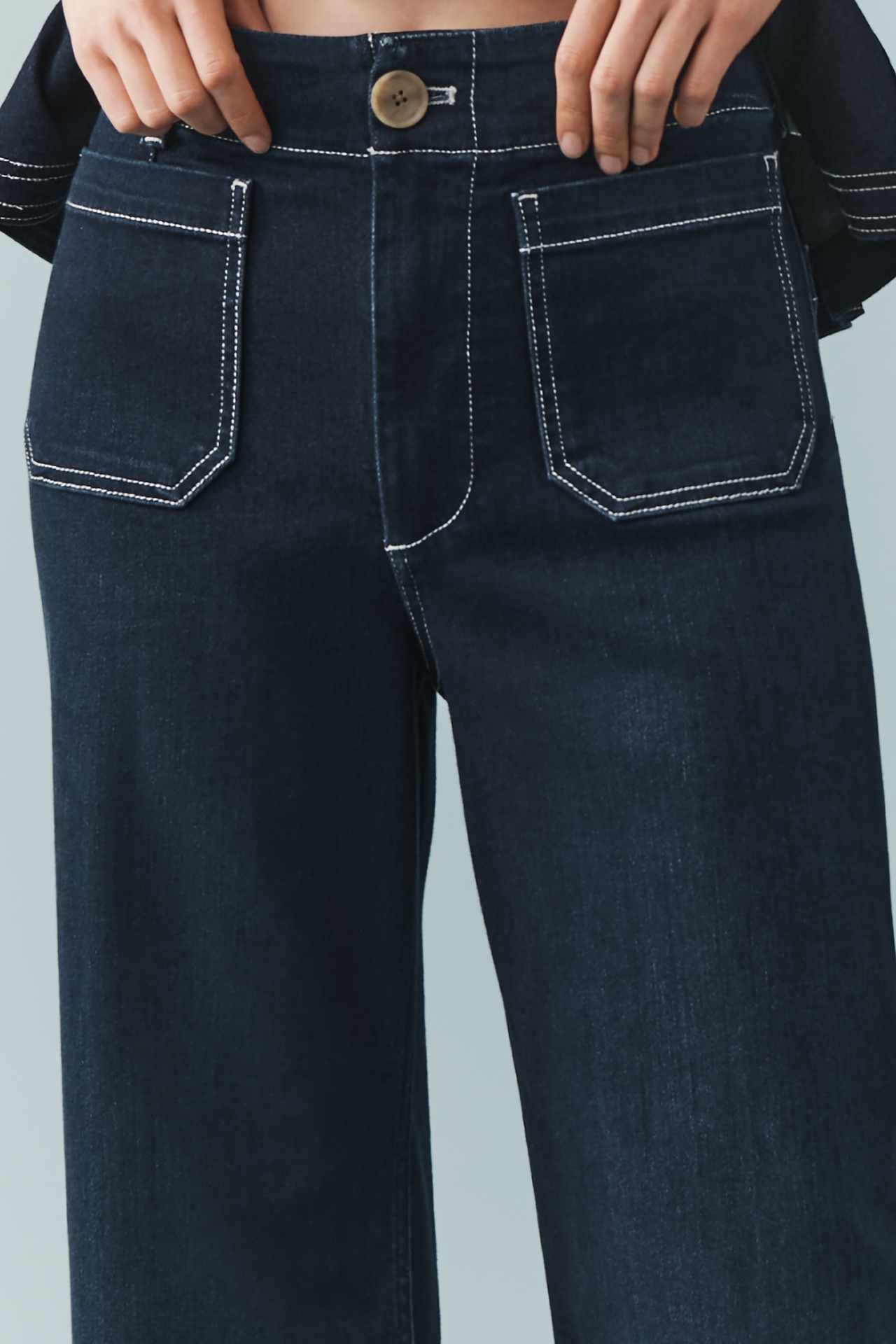 The Colette Full-Length Wide-Leg Jeans by Maeve