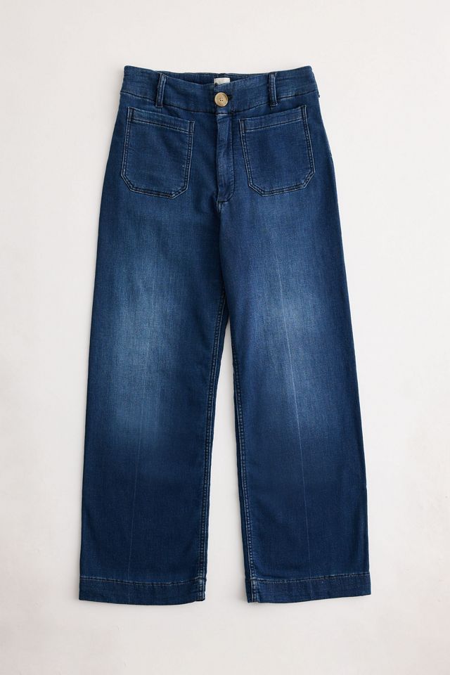 Jeans a Gamba Larga Lunghi in Maglia Colette di Maeve #10