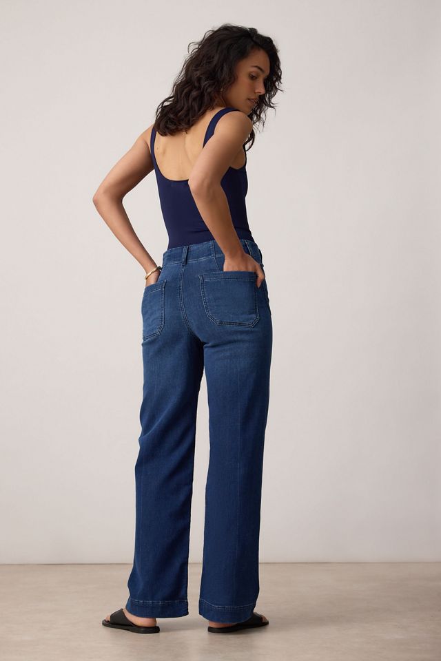 The Colette Full-Length Wide-Leg Jeans by Maeve #4