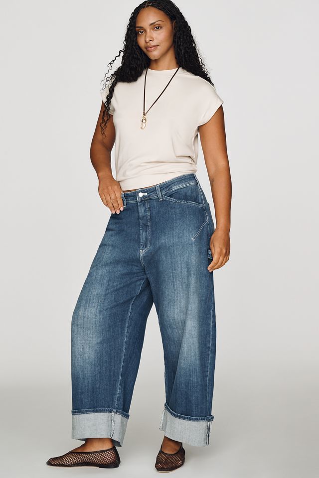Die Kayden High-Rise Barrel Jeans von Pilcro #5