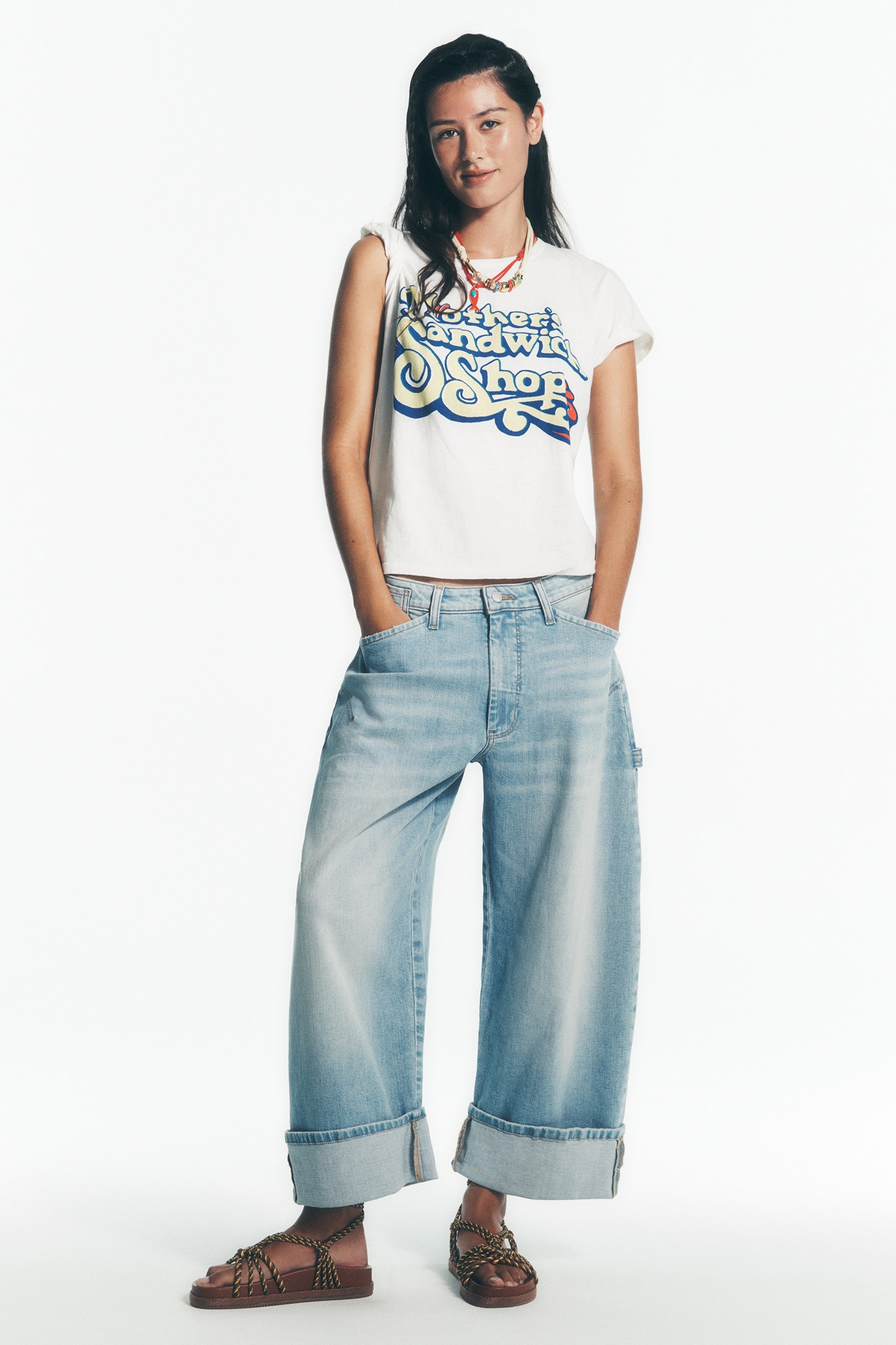 Kayden High Rise Carpenter Barrel Jeans by Pilcro