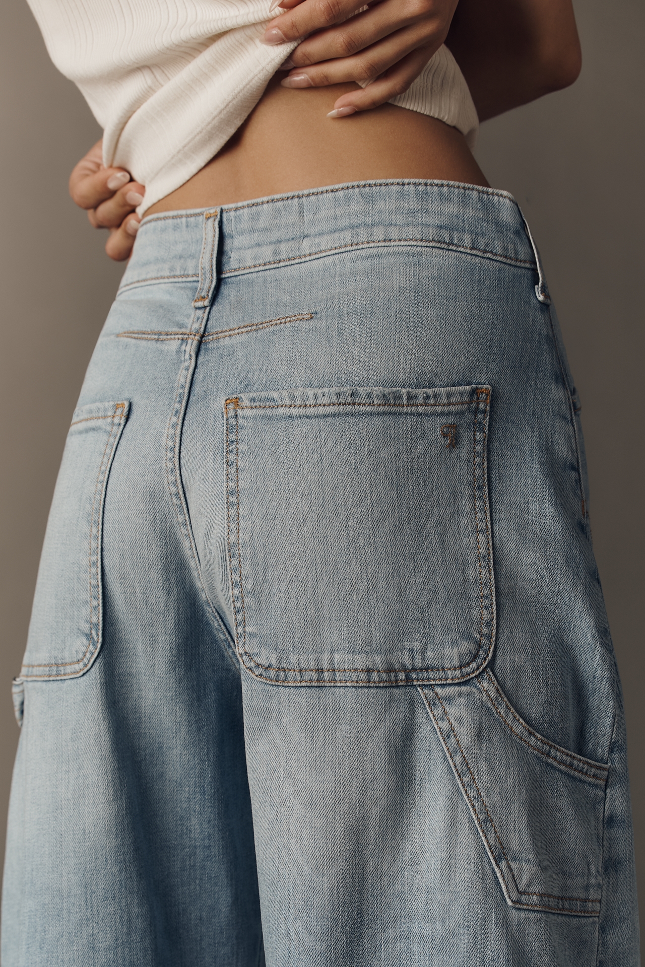 Kayden High Rise Carpenter Barrel Jeans by Pilcro