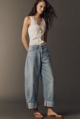 WAYF Cotton Strapless Pleated Midi Dress | Anthropologie UK