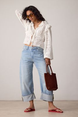 Jeans a Gamba Larga The Kayden High-Rise di Pilcro