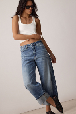 The Kayden High-Rise Barrel Jeans by Pilcro