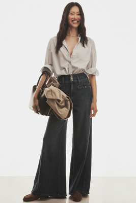 Pilcro High-Rise Wide-Leg Trouser Jeans product page