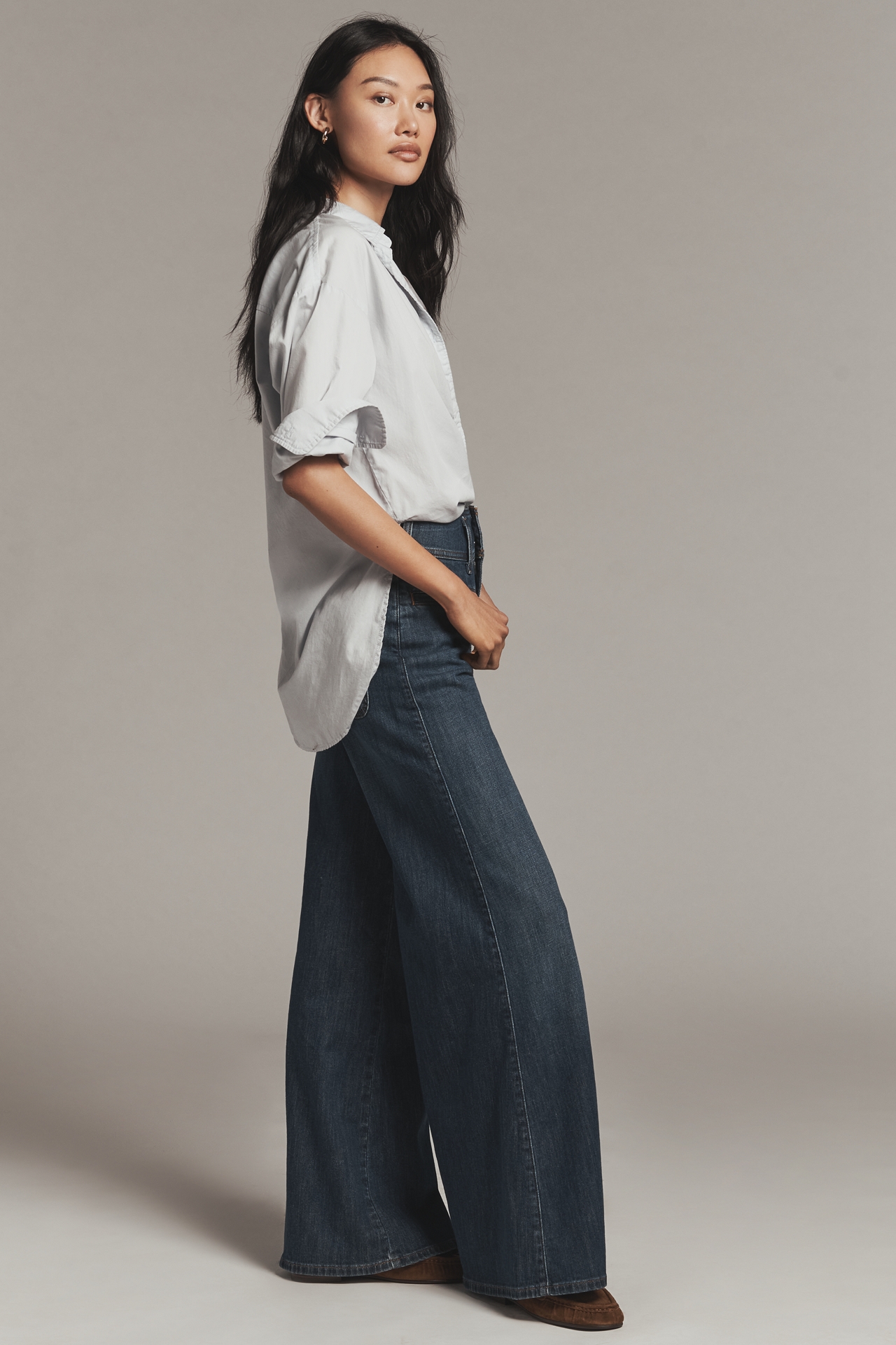 Pilcro High-Rise Wide-Leg Trouser Jeans