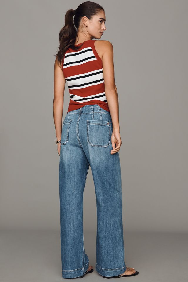 Maeve Colette High-Rise Wide-Leg Full-Length Jeans #2