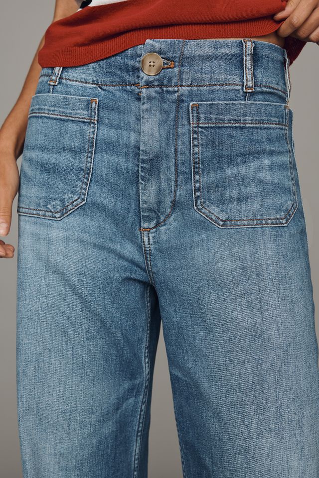 Maeve Colette High-Rise Wide-Leg Full-Length Jeans #3