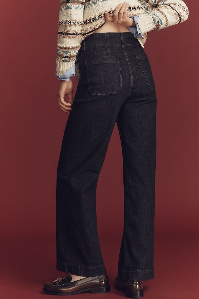 The Colette Full-Length High-Rise Wide-Leg Jeans by Maeve #3