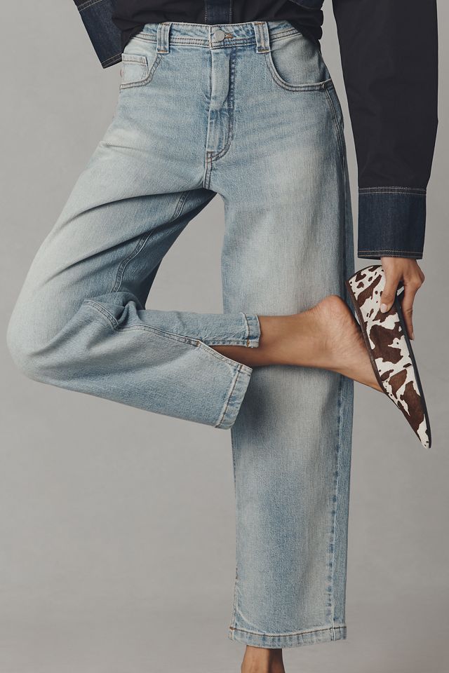 The Jules Mid-Rise Relaxed Straight-Leg Jeans by Pilcro #3