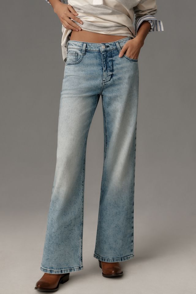 Pilcro Wide Mid-Rise Straight-Leg Jeans #1