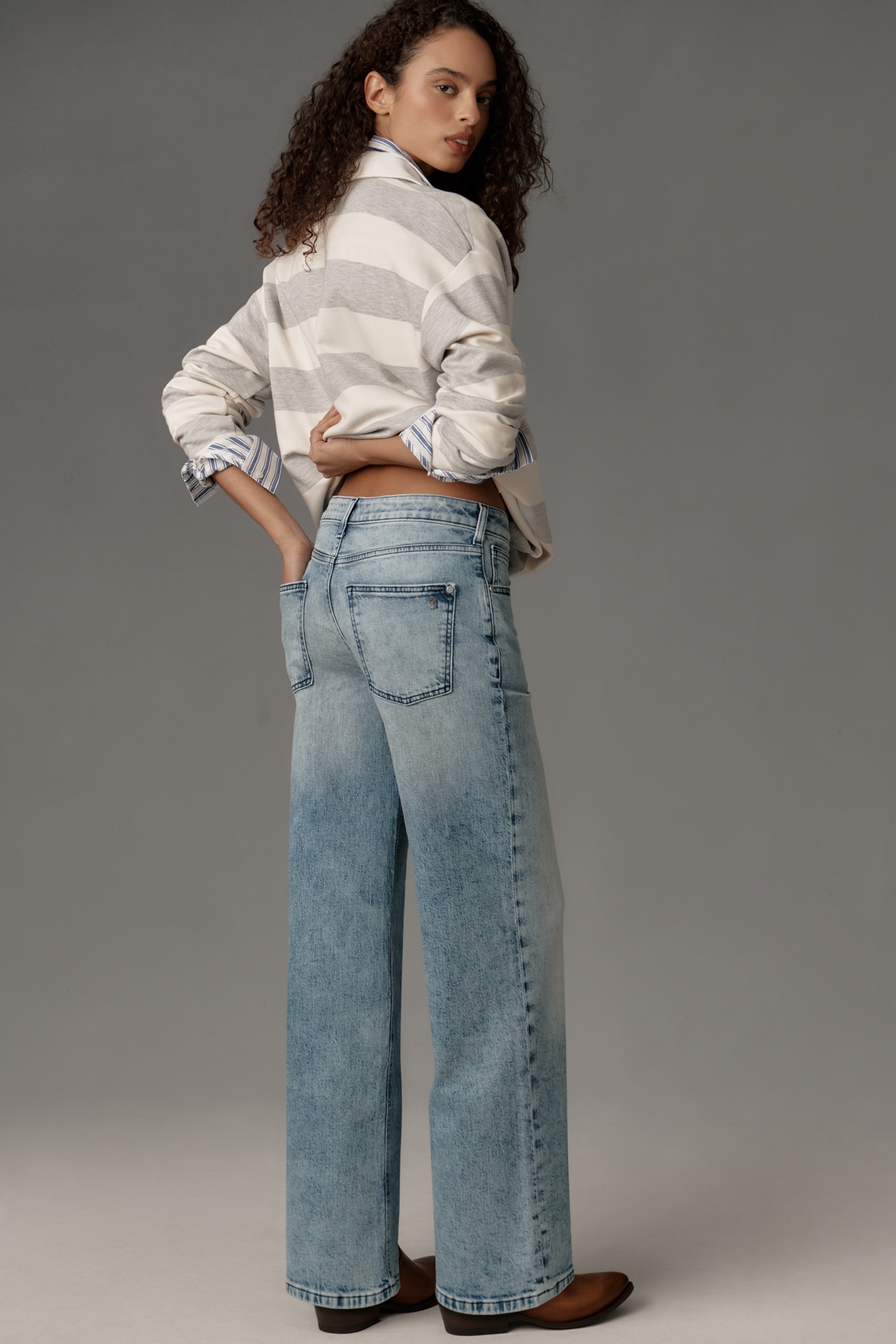 Pilcro Mid-Rise Straight-Leg Jeans