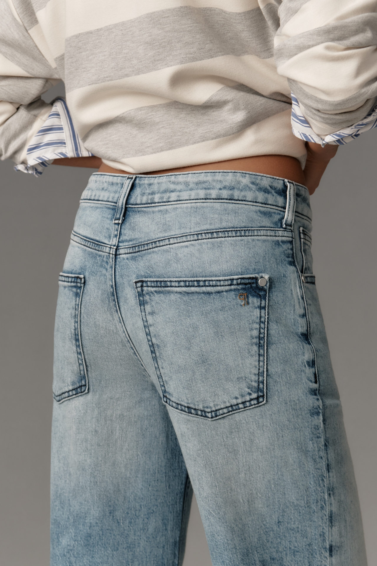 Pilcro Mid-Rise Straight-Leg Jeans