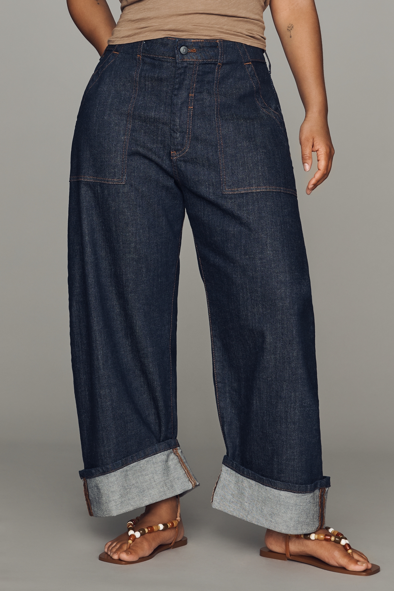 Pilcro Kayden High-Rise Carpenter Barrel Jeans