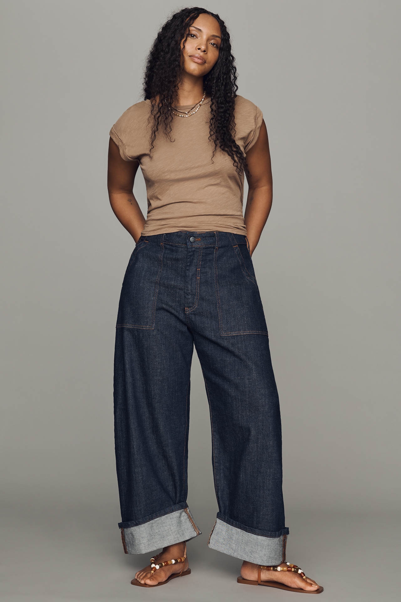 Pilcro Kayden High-Rise Carpenter Barrel Jeans