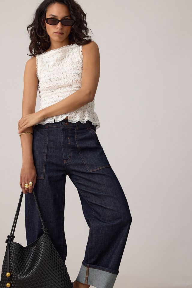 Pilcro Kayden High-Rise Carpenter Barrel Jeans #10
