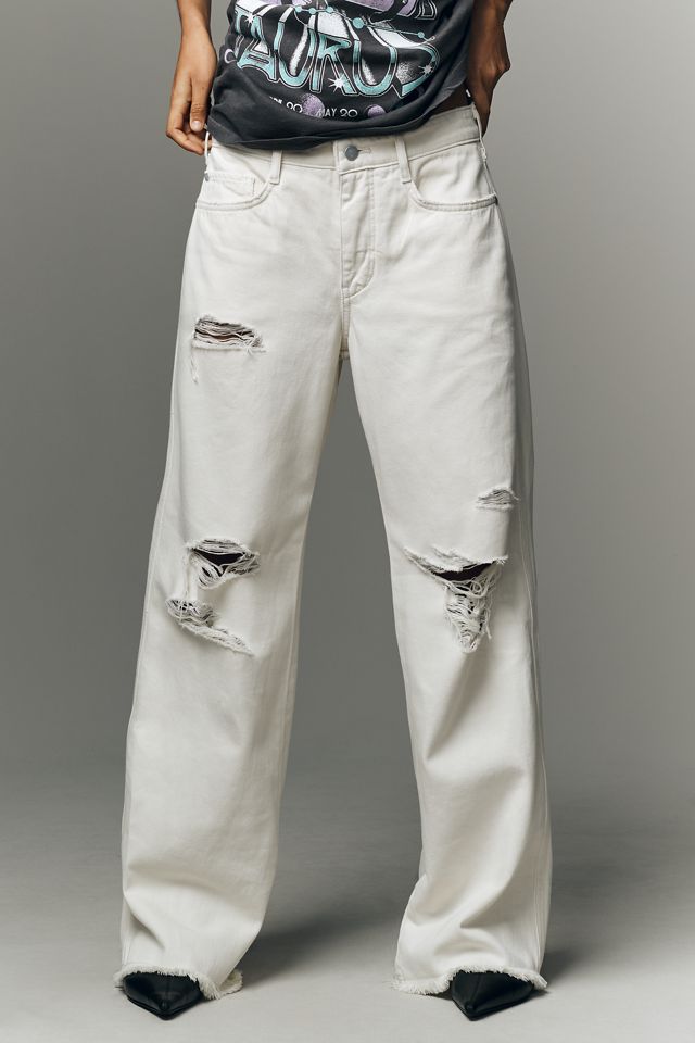Pilcro Low Slung Distressed Slim Slouch Jeans #2