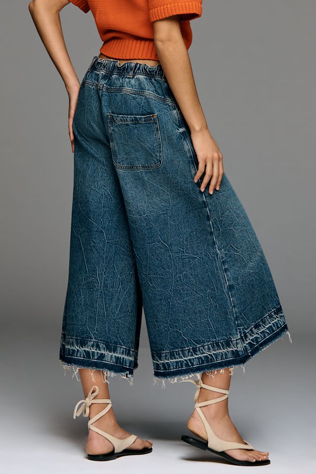 Pilcro A-Reworked High-Rise Culotte Jeans #3